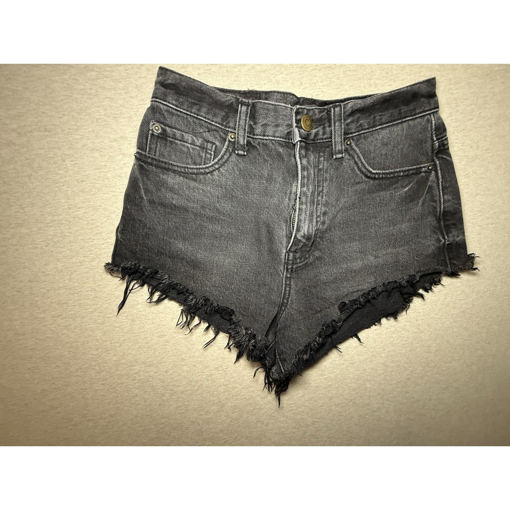 BDG Woman's Black Cutoff Black Shorts Size 25 Short Shorts